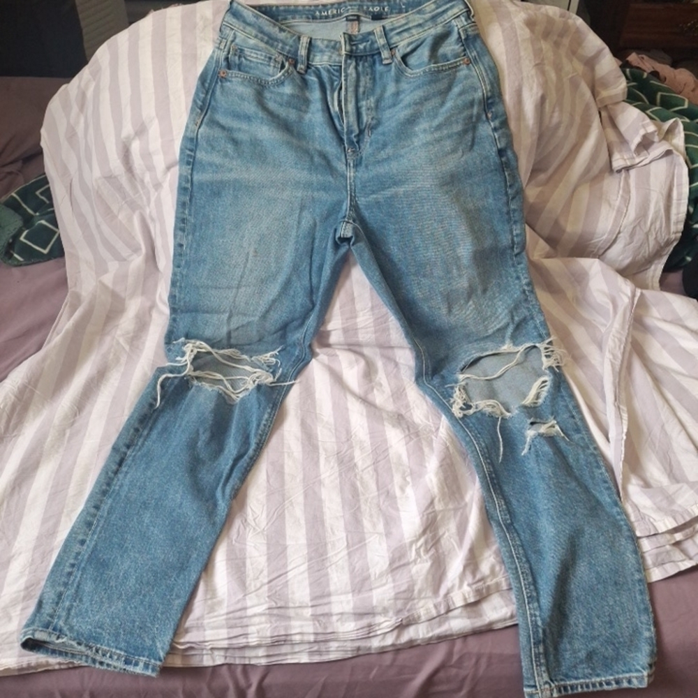 American Eagle Light Blue Denim Jeans - STRIGID